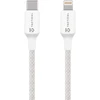 „Tactical Stitch Thread“ laidas USB-C/Lightning 1m baltos spalvos