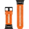 Tactical tvirtas dirželis „Apple Watch Ultra Safety“ oranžinės/juodos spalvos