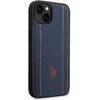Dėklas Us Polo Assn US Polo USHCP14MPFAV iPhone 14 Plus / 15 Plus 6.7" navy mėlynas Leather Stitch
