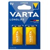 Varta Ilgaamžės 9 V baterijos 2 vnt.