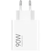Xiaomi MDY-15-EK USB-A 90W kelioninis įkroviklis baltos spalvos (Bulk pakuotė)