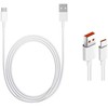 Xiaomi Original USB-C duomenų kabelis 6A 1m baltos spalvos (Bulk)