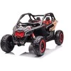 Vaikiškas elektromobilis MUKUTISRIDES ATV CAN-AM Maverick (juodos/smėlio spalvos, dvivietis)