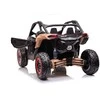 Vaikiškas elektromobilis MUKUTISRIDES ATV CAN-AM Maverick (juodos/smėlio spalvos, dvivietis)