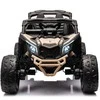 Vaikiškas elektromobilis MUKUTISRIDES ATV CAN-AM Maverick (juodos/smėlio spalvos, vienvietis)