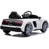Vaikiškas elektromobilis MUKUTISRIDES Audi R8 Spyder (baltas, vienvietis)
