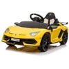 Vaikiškas elektromobilis Lamborghini Aventador SVJ (geltonas, vienvietis)