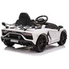 Vaikiškas elektromobilis Lamborghini Aventador SVJ (baltas, vienvietis)