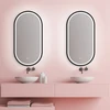 Mirrorsled Skaidrus veidrodis 500x1000 (piliulė) su MDF rėmu ir LED priekiniu apšvietimu + liečiamas jungiklis