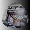 Mirrorsled Skaidrus veidrodis su LED galiniu apšvietimu 910x910 (lašas) - facetuota kraštinė