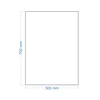 Mirrorsled Skaidrus veidrodis su LED galiniu apšvietimu 500x700 (statūs kampai)