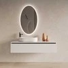 Mirrorsled Skaidrus veidrodis su LED galiniu apšvietimu 600x1000 (ovalas)