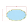Mirrorsled Skaidrus veidrodis su LED priekiniu apšvietimu 600x1000 (30mm) ovalas