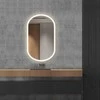Mirrorsled Skaidrus veidrodis su LED priekiniu apšvietimu 600x1000 (30mm) piliulė