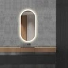 Mirrorsled Skaidrus veidrodis su LED priekiniu apšvietimu 450x1000 (15mm) piliulė