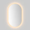 Mirrorsled Skaidrus veidrodis su LED priekiniu apšvietimu 600x1000 (30mm) piliulė