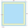 Mirrorsled Skaidrus veidrodis su LED priekiniu apšvietimu 800x800 (40mm)
