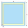 Mirrorsled Skaidrus veidrodis su LED priekiniu apšvietimu 700x700 (30mm)