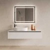 Mirrorsled Skaidrus veidrodis su LED priekiniu apšvietimu 1000x700 (statūs kampai, 30mm)