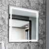Mirrorsled Skaidrus veidrodis su LED priekiniu apšvietimu 700x700 (30mm) + mygtuku