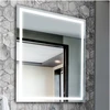 Mirrorsled Skaidrus veidrodis su LED priekiniu apšvietimu 600x700 (atitrauktas matinimas 20mm) + mygtuku