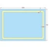 Mirrorsled Skaidrus veidrodis su LED priekiniu apšvietimu 1000x700 (statūs kampai, 30mm)
