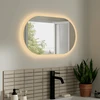 Mirrorsled Skaidrus veidrodis su LED priekiniu apšvietimu 600x1000 (30mm) piliulė