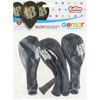 GMR Balony lateksowe su nadrukiem 18 juoda - 30 cm - 5 vnt. universalus