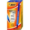 Bic Tušinukas Softfeel Clic 1.0 mm, mėlynas, pakuotėje 12 vnt. 914346