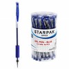 Starpak Mėlynas gelinis rašiklis su dangteliu, 0.5mm