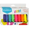 Starpak Akriliniai neoniniai dažai, 8 x 25 ml.
