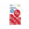 Dekoratyvinis balionas 12 I Love You raudonas, 6 vnt., Valentino diena GODAN BRP5000286