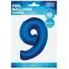 GoDan Balon foliowy Cyfra 9 , mėlyna, 92 cm FG-C85N9