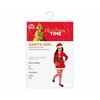 GoDan Rinkinys Santa Girl Role-Play (kepurė, suknelė, diržas, kojinės), dydis 7-9 metai