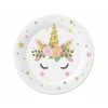 Popierinė lėkštė 18 cm Unicorn, pakuotėje 6 vnt., Party GODAN PW-TJD7