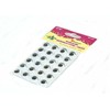 Craft With Fun Lipnios akys su blakstienomis 15mm apvalios 24vnt - Titanum