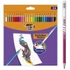 BIC Spalvoti pieštukai su trintuku Kids Evolution Illusion 24 spalvų rinkinys