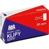 Kw Trade Spaustukai, Grand, ilgis 19mm, 12vnt., juodos sp.