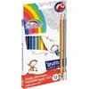 Grand Spalvoti tribriauniai pieštukai SUPER SOFT, Fiorello, 12+2 sp.