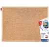 Memoboards Medinė kamštinė lenta 40x30 cm AMEX MTC040030