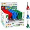 Starpak Saugios mokyklinės žirklės 13 cm su liniuote, apvaliais galiukais
