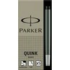Rašalo kapsulės Parker, ilgos, juodos (5 vnt.)