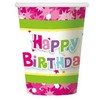 Puodelis papierowy 270 ml Happy rožinis GODAN