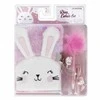 Pliušinis dienoraštis su užsegimu Rabbit pen ausinės STARPAK 526044