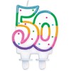 GoDan skaičių žvakė „50“ su taškeliais (8 cm)