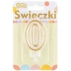 GoDan Skaičius žvakė su aukso sienos ir blizgesio - 0 - 1 pc. universalus