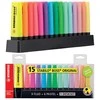 15 STABILO spalvų rinkinys Maped Highlighter Boss