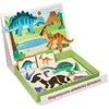 Adam Toys Magnetinė dinozaurų dėlionė su lenta ir 51 detalė, vaikams nuo 3 metų