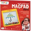 Magnetinė piešimo lenta MagPad Dots vaikams nuo 4 metų, lavina smulkiąją motoriką, su magnetiniu rašikliu, geltona