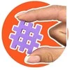 Marioinex Mini Waffle Edu 500 statybiniai blokeliai su kortelėmis
